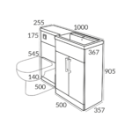 1000 L-Shaped Unit