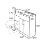 1100 L-Shaped Unit
