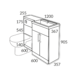 1200 L-Shaped Unit
