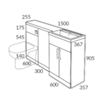 1500 L-Shaped Unit