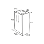 500 2 Door Floor Standing