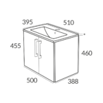 500 2 Door Wall Hung