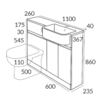 1100 WC Basin Unit
