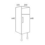 200 Toilet Roll Cupboard