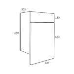 400 Back to Wall WC Unit