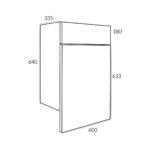 600 Back to Wall WC Unit