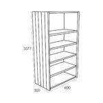 600 Open Dresser
