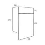 500 Back to Wall WC Unit