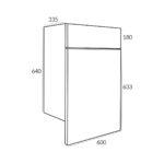 600 Back to Wall WC Unit