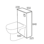500 Floorstanding Toilet Unit