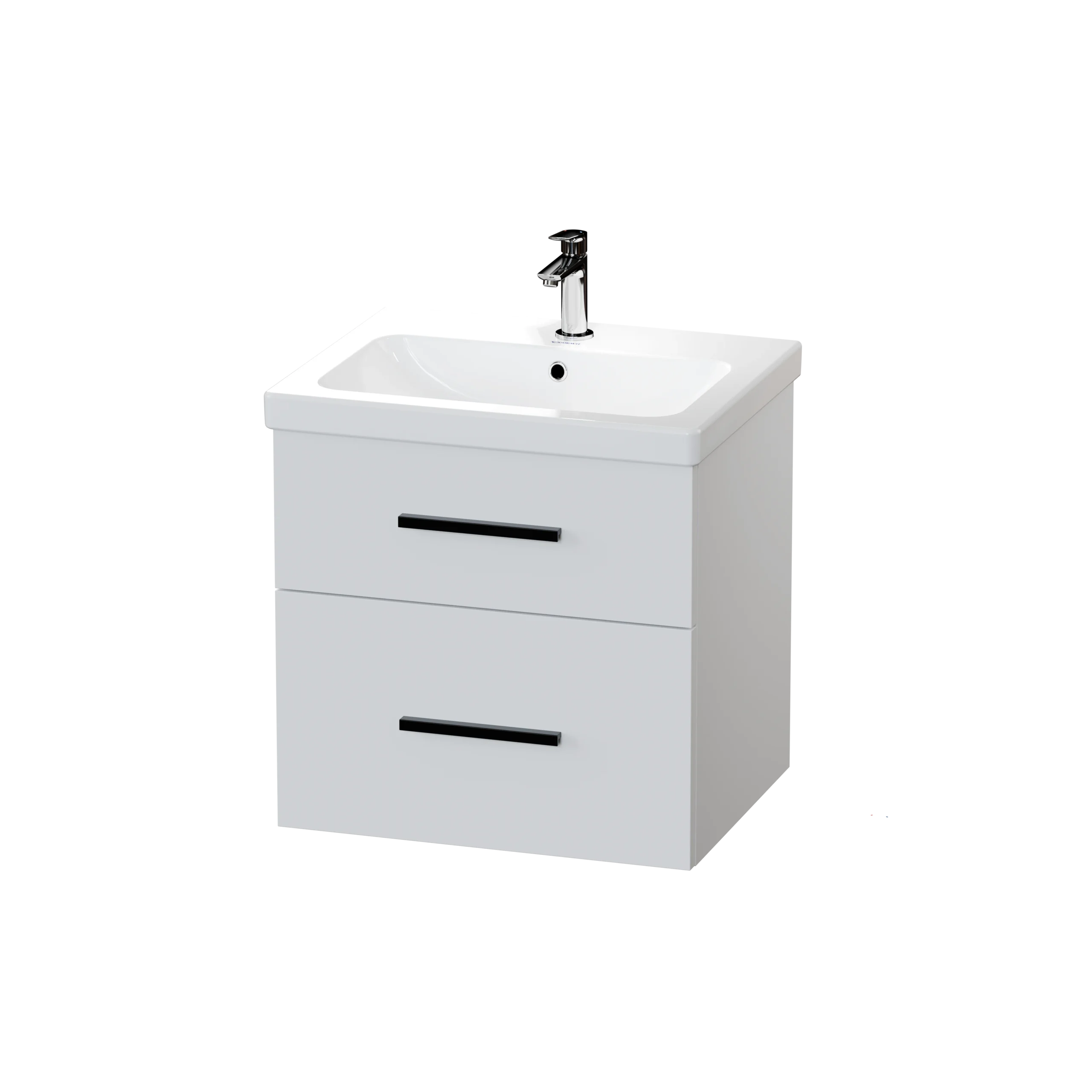 d1-matt-white-600mm-wall-hung-two-drawer-basin-unit
