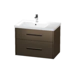 800 Left Hand Wall Hung Two Drawer Basin Unit