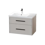 800 Left Hand Wall Hung Two Drawer Basin Unit