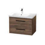 800 Left Hand Wall Hung Two Drawer Basin Unit