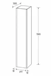 1500 Wall Hung Column Unit