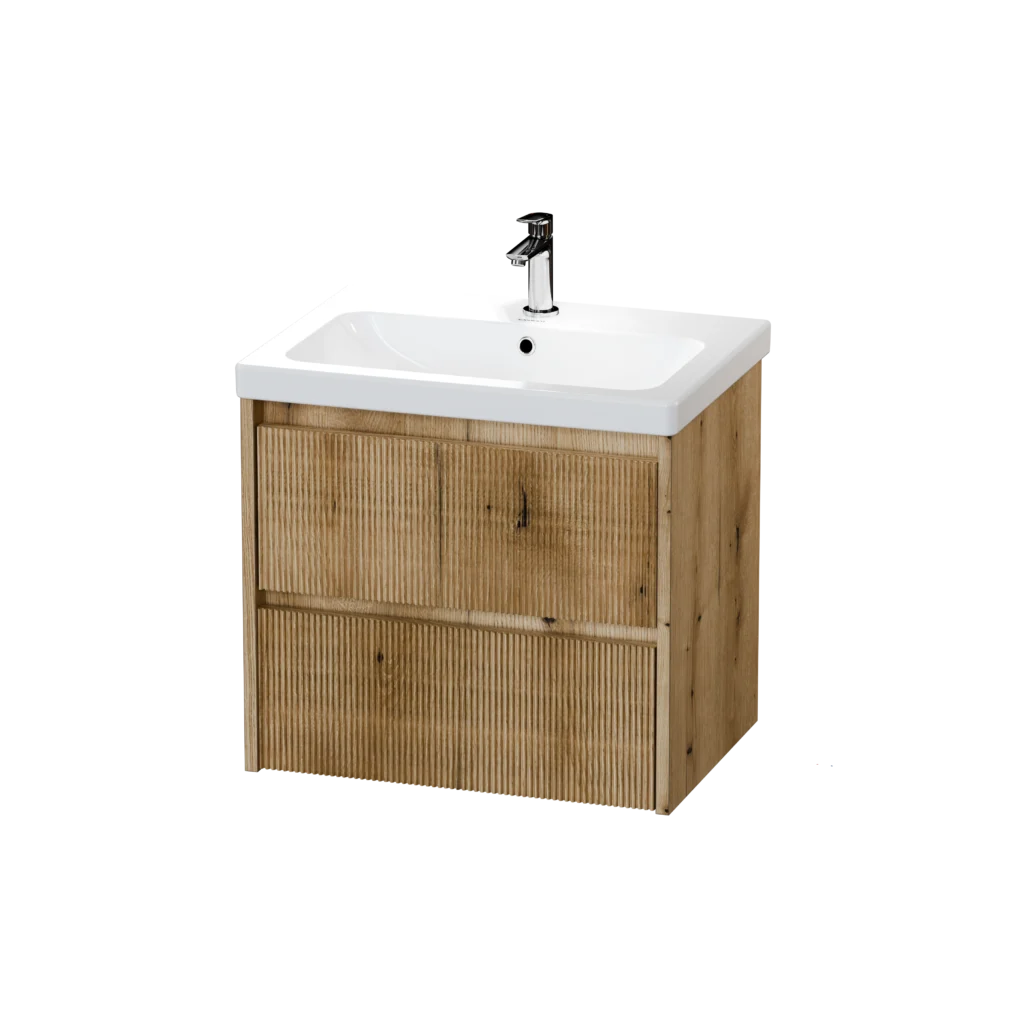 600 Wall Hung Two Drawer Basin Unit