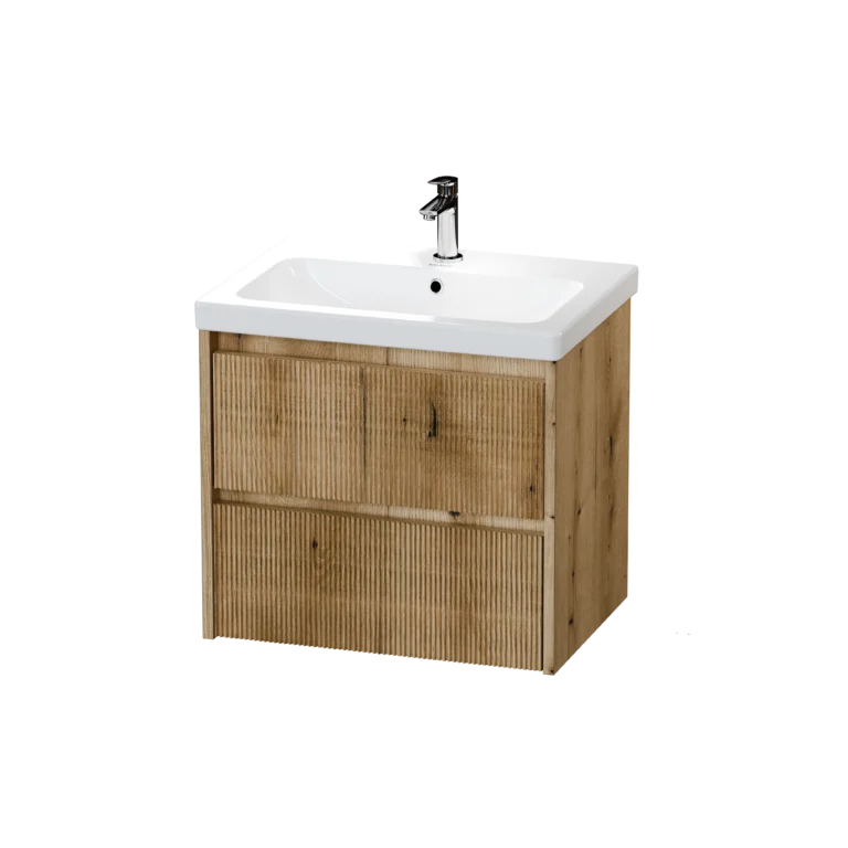 600 Wall Hung Two Drawer Basin Unit