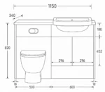 1100 Fitted Combination Unit