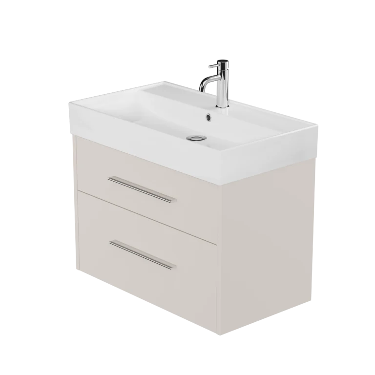 800 Wall Hung 2 Drawers Basin Unit