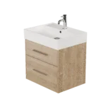 600 Wall Hung 2 Drawers Basin Unit